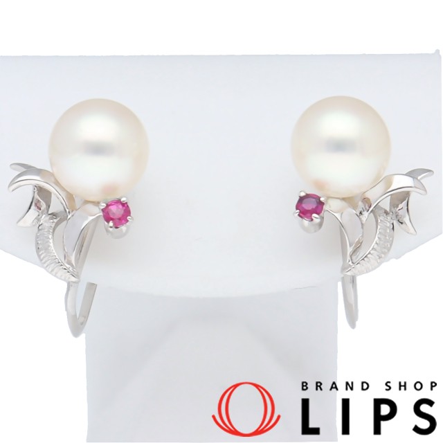 パールルビーイヤリング