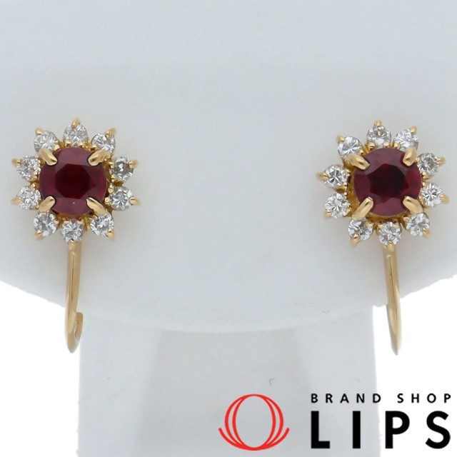 ルビーダイヤイヤリング