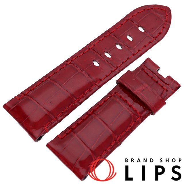 パネライ 革ベルト レッド